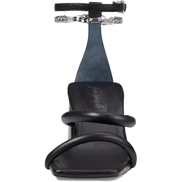 Free People Parker Chain Heel size 7.5 NEW in black womens shoes Y2K 90s - Picture 3 of 9